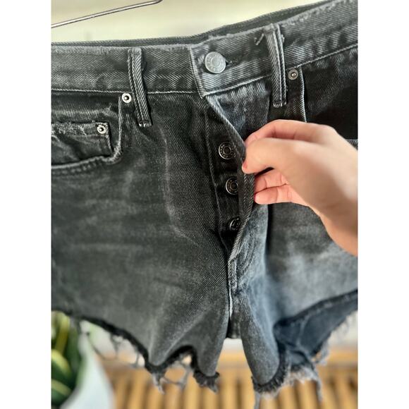 GRLFRND Karolina Denim Shorts in Blackhearts - Picture 3 of 9